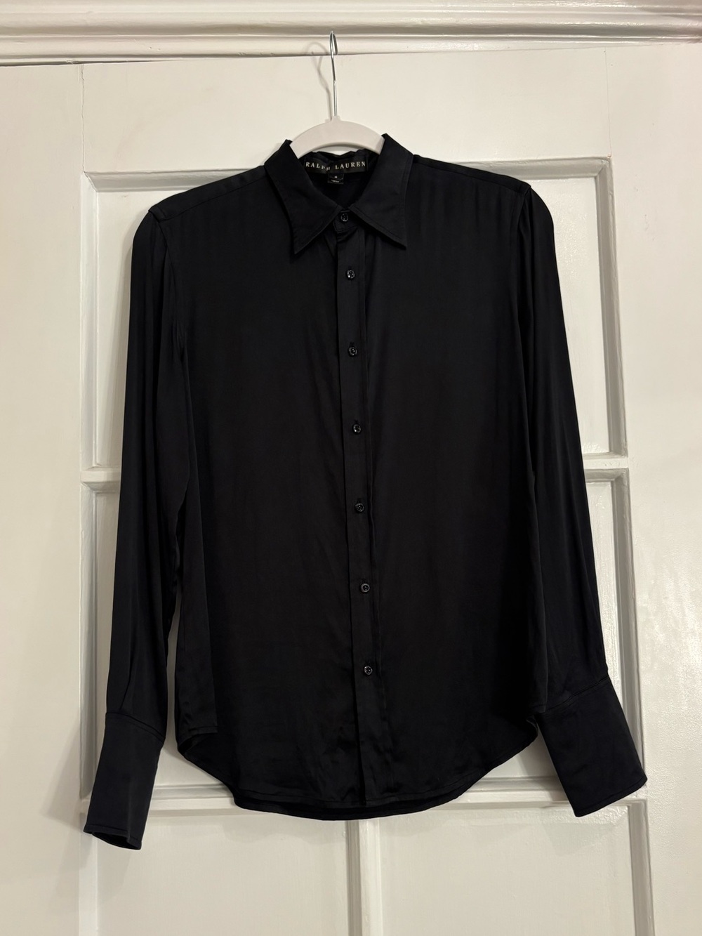 Vintage Ralph Lauren Black Label Silk Button Down Shirt